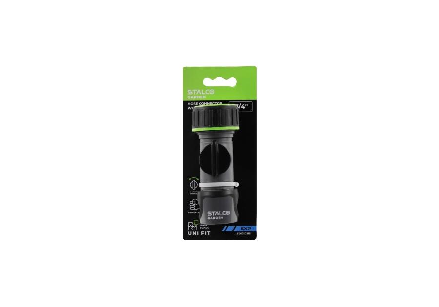 Zdjęcie: Szybkozłącze z zaworem 3/4" EXP STALCO GARDEN
