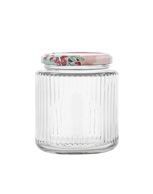 Zdjęcie: Komplet 4 słoików Spiżarnia Pani Domu ryflowanych 240 ml z 4 etykietami samoprzylepnymi ALTOM DESIGN