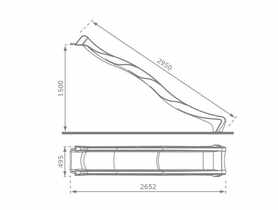 Zjeżdżalnia ślizg Tsuri 3 m zielona KBT