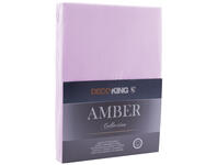 Zdjęcie: Prześcieradło Amber liliowy 120-140x200+30 cm DECOKING