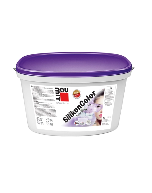 Zdjęcie: Farba silikonowa SilikonColor biały Life 0019 - 14 L BAUMIT