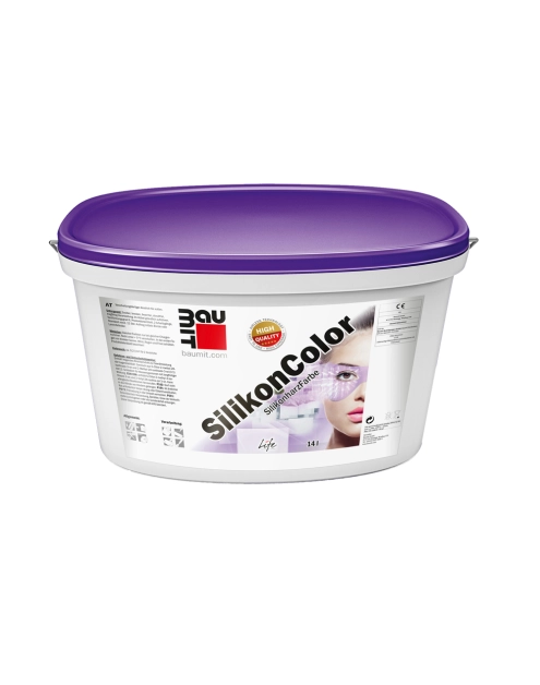 Zdjęcie: Farba silikonowa SilikonColor biały Life 0019 - 14 L BAUMIT