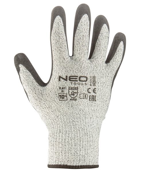 Zdjęcie: Rękawice antyprzecięciowe pokryte nitrylem, 4X43D, rozmiar 8 NEO