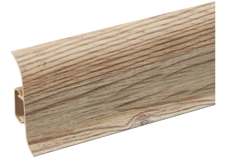 Zdjęcie: Listwa przypodłogowa PVC Premium Classic 22x59 mm; 2,20 m Wiąz Kanadyjski Mat CEZAR