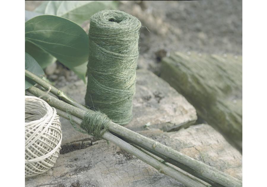 Zdjęcie: Sznurek z włókna naturalnego Jute 50 m, zielony NORTENE