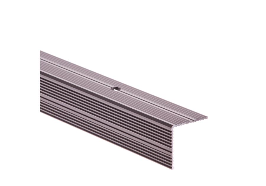 Zdjęcie: Profil schodowy obustronnie ryflowany 30x30 mm AL 30RR 1,8 m szampan CEZAR