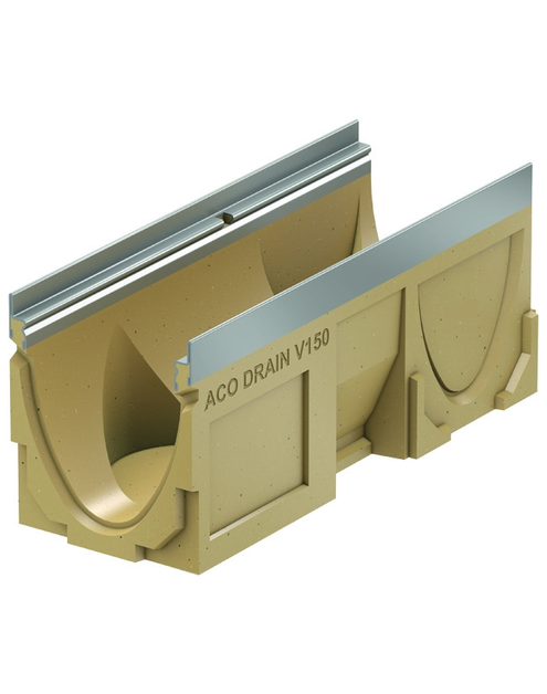 Zdjęcie: Korytko z polimerobetonu 0,5 m z wyżłobieniami do podłączeń kątowych Drain Multiline V100 ACO