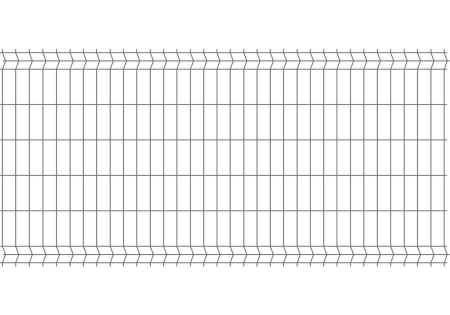 Zdjęcie: Panel ogrodzeniowy 1,23x2,5 m ocynk + ral7016 połysk 75x200 mm oczko POLBRAM