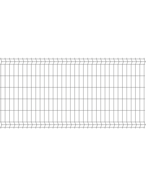 Zdjęcie: Panel ogrodzeniowy 1,23x2,5 m ocynk + ral7016 połysk 75x200 mm oczko POLBRAM
