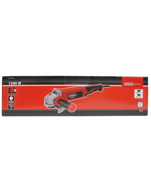 Zdjęcie: Szlifierka kątowa 125 mm 1200 W regulacja obrotów MODECO EXPERT