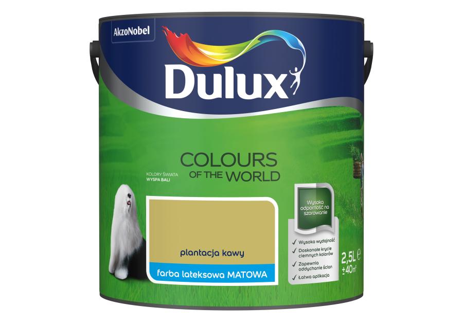 Zdjęcie: Farba do wnętrz Kolory Świata 2,5 L plantacja kawy DULUX