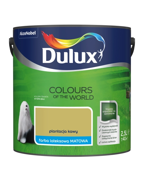 Zdjęcie: Farba do wnętrz Kolory Świata 2,5 L plantacja kawy DULUX