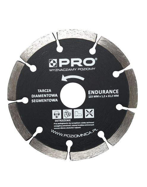 Zdjęcie: Tarcza diamentowa segmentowa Endurance 115 x 7 x 1.2 x 22.2 mm PRO FACHMAYER MAX