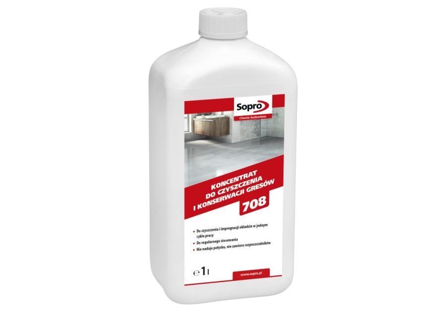 Zdjęcie: Koncentrat do czyszczenia i konserwacji gresów FPR 708 1 L SOPRO