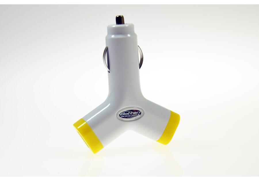 Zdjęcie: Ładowarka typu Y 2USB 2,1+1AMP podwójne gniazdo BOTTARI