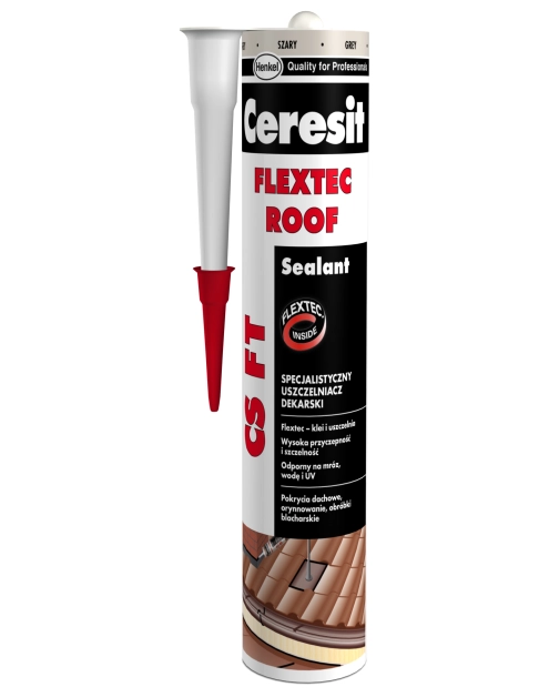 Zdjęcie: Uszczelniacz dekarski szary CSFT 280 ml CERESIT