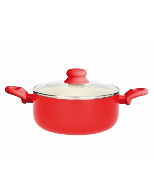 Zdjęcie: Garnek z powłoką ceramiczną Fusion Fresh 28 cm - 6,25 L czerwony AMBITION