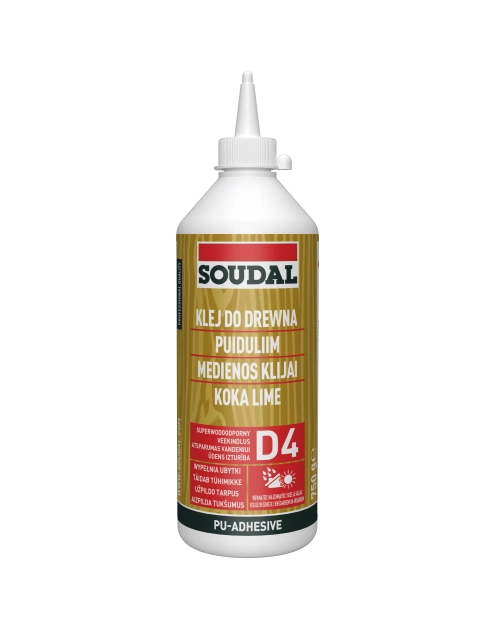 Zdjęcie: Klej do drewna poliuretanowy 66A - 750 g SOUDAL