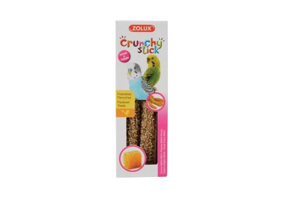 Zdjęcie: Kolba Crunchy Stick dla papugi małej proso/miód 85 g ZOLUX