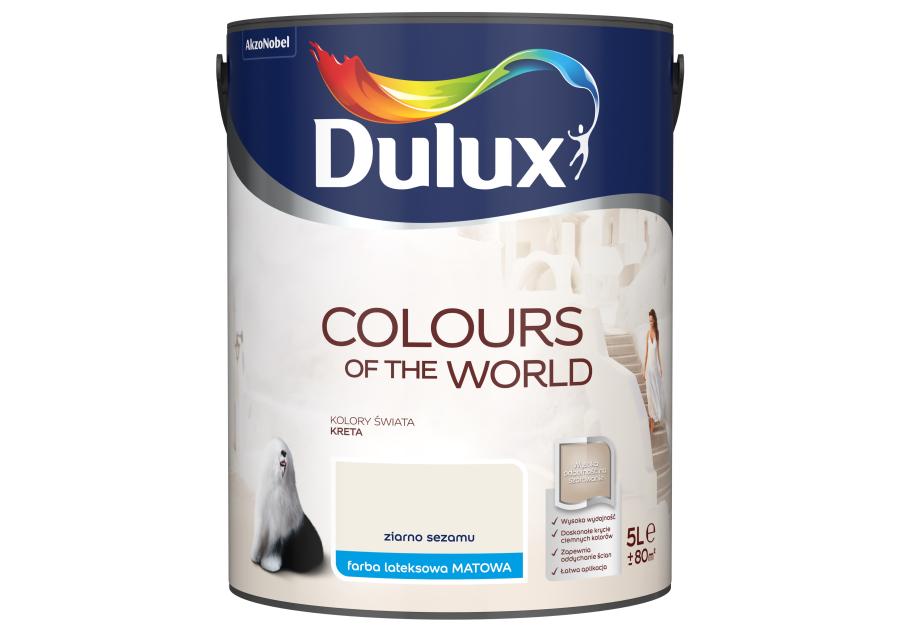 Zdjęcie: Farba do wnętrz Kolory Świata 5 L ziarno sezamu DULUX