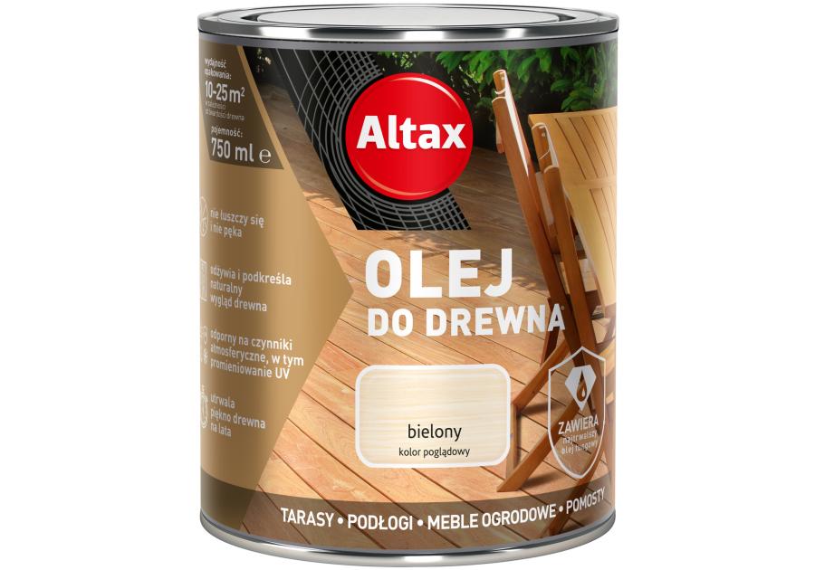 Zdjęcie: Olej do drewna 0,75 L bielony ALTAX
