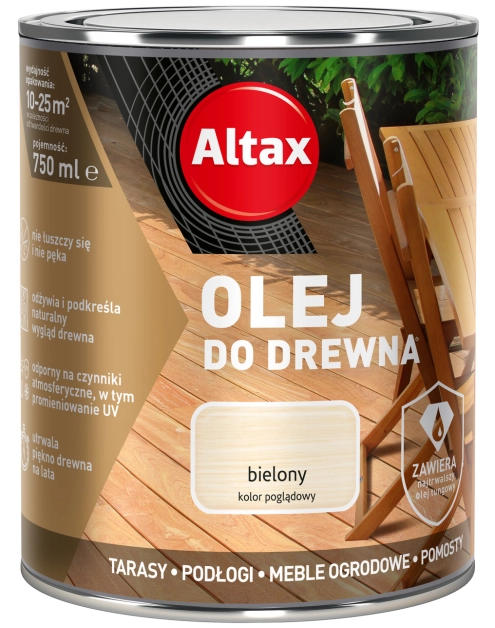 Zdjęcie: Olej do drewna 0,75 L bielony ALTAX
