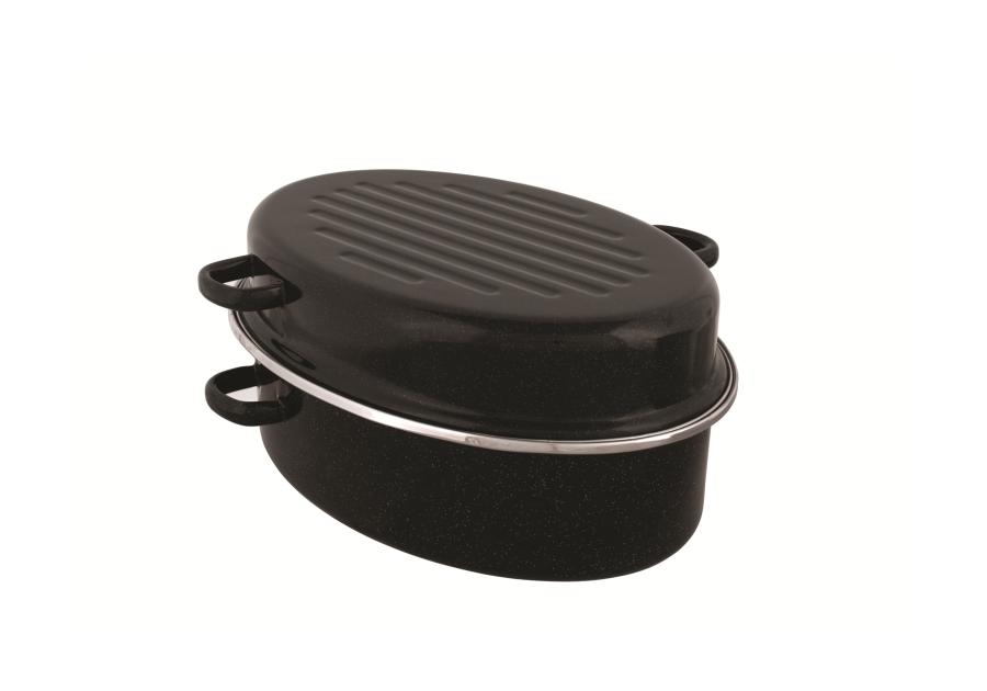 Zdjęcie: Brytfanna Oval 38 cm czarna DOMOTTI