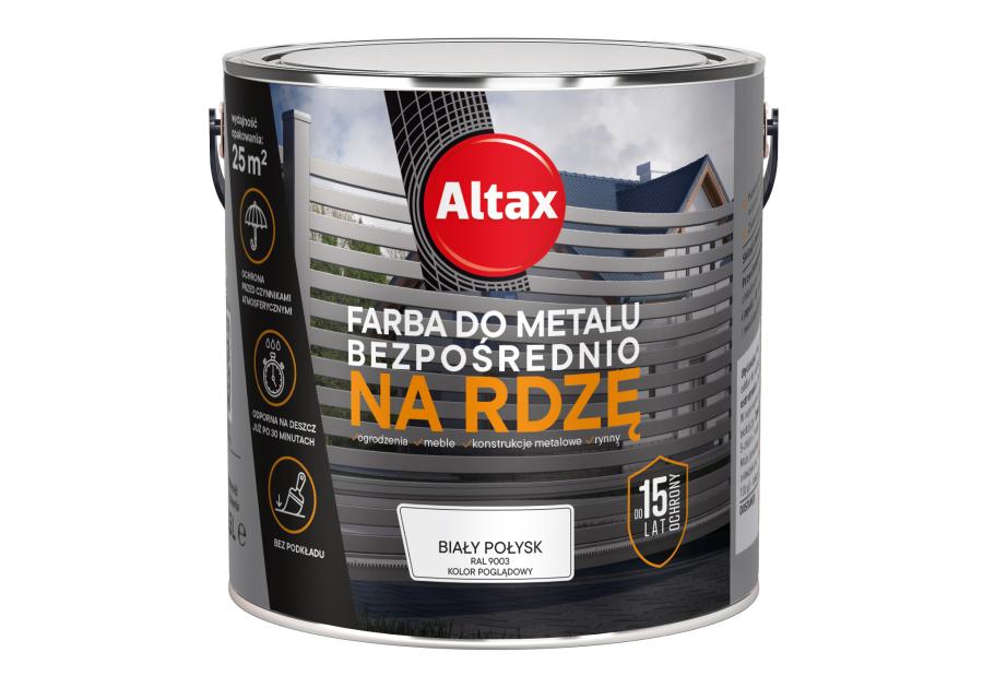 Zdjęcie: Farba do metalu 2,5 L biały połysk ALTAX