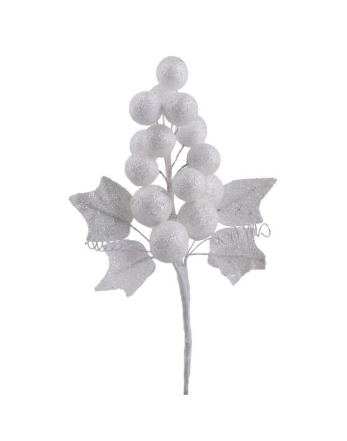 Zdjęcie: Gałązka dekoracyjna Grape biała EUROFIRANY
