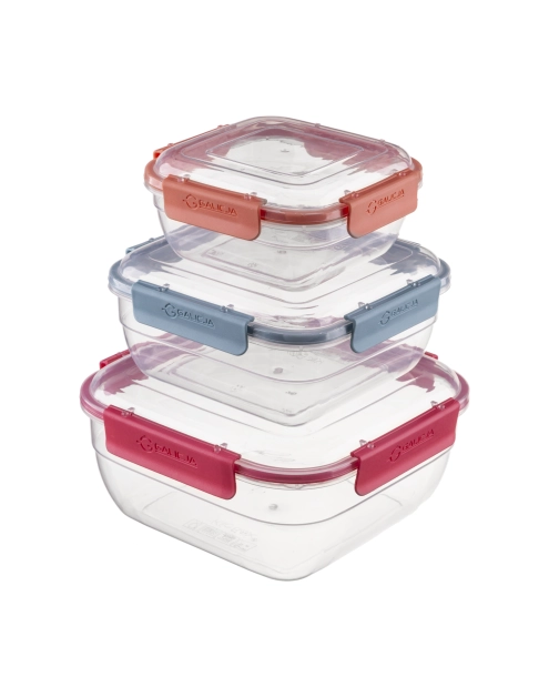 Zdjęcie: Komplet pojemników kwadratowych Vivo 3 sztuki GALICJA