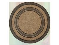 Zdjęcie: Dywan koło 120 cm Panama 2 beż, czarny INDAVO