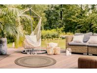 Zdjęcie: Dywan koło 120 cm Panama 2 beż, czarny INDAVO