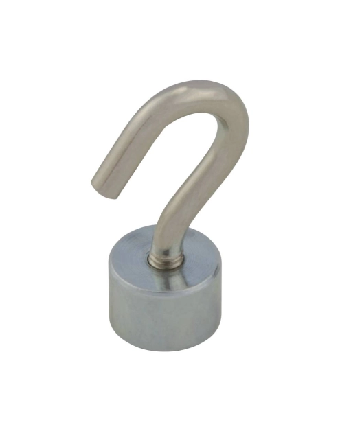Zdjęcie: Magnes neodymowy okrągły z haczykiem M4 12x8 mm, 2 sztuki STAHL