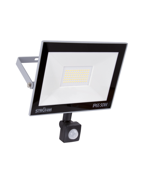 Zdjęcie: Naświetlacz SMD LED z czujnikiem ruchu Kroma LED S 50 W Grey CW kolor szary 50 W STRUHM
