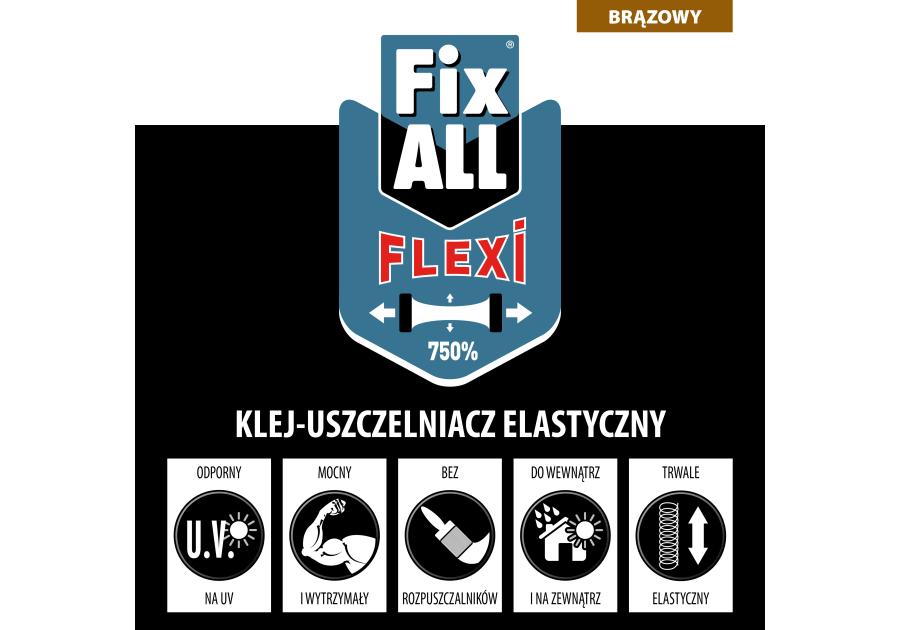 Zdjęcie: Klej uszczelniacz hybrydowy Fix All Flexi 290 ml brązowy SOUDAL