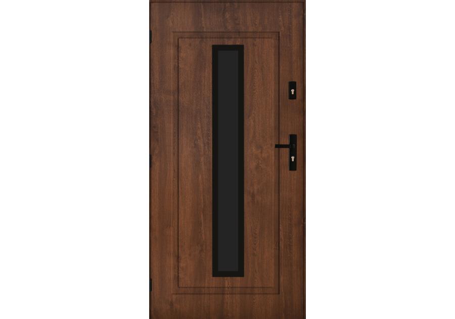 Zdjęcie: Drzwi zewnętrzne argos orzech 80l komplet PANTOR