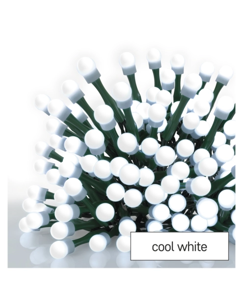 Zdjęcie: Lampki choinkowe 100 LED kulki 5 m IP20 CW EMOS