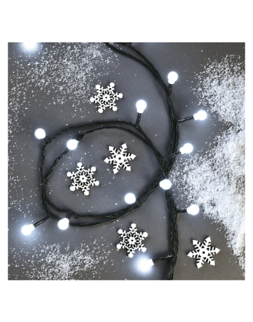 Zdjęcie: Lampki choinkowe 100 LED kulki 5 m IP20 CW EMOS