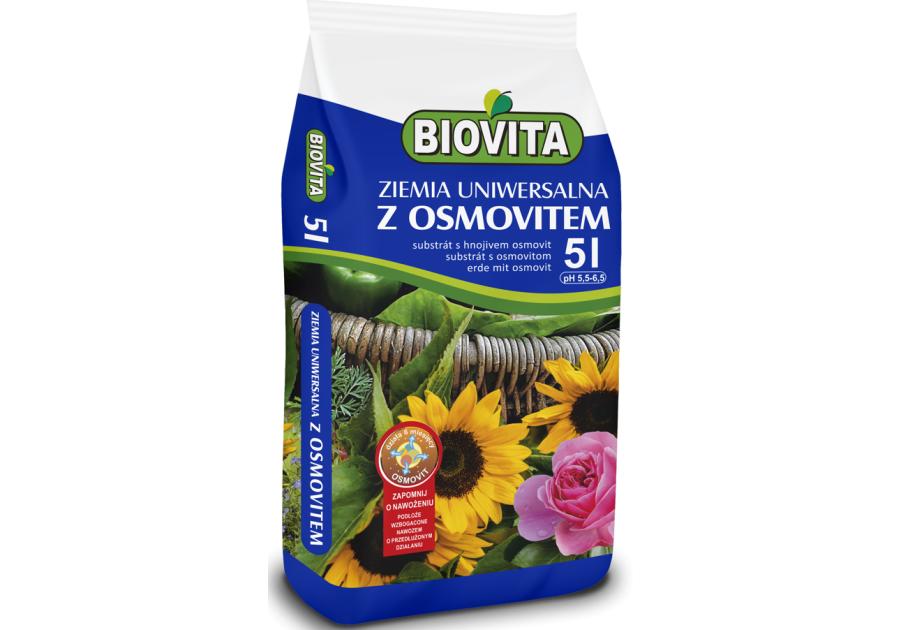 Zdjęcie: Ziemia uniwersalna z osmovitem 5 L BIOVITA