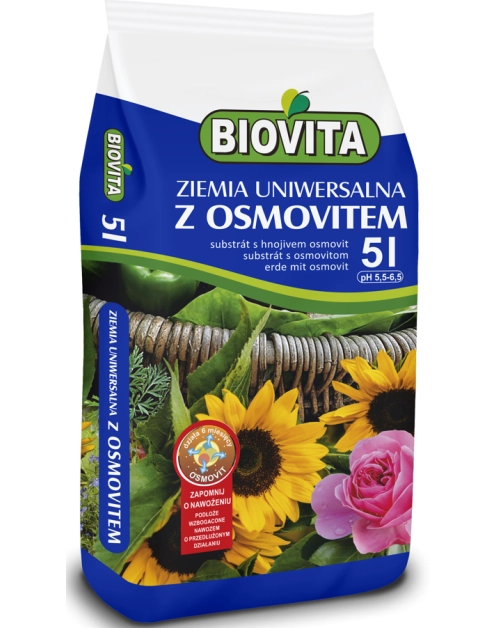 Zdjęcie: Ziemia uniwersalna z osmovitem 5 L BIOVITA