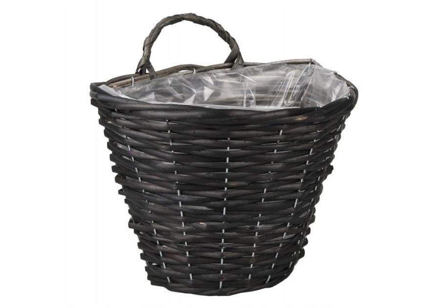 Zdjęcie: Kosz wiklinowy ścienny czarny TIN TOURS