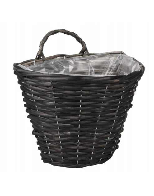 Zdjęcie: Kosz wiklinowy ścienny czarny TIN TOURS
