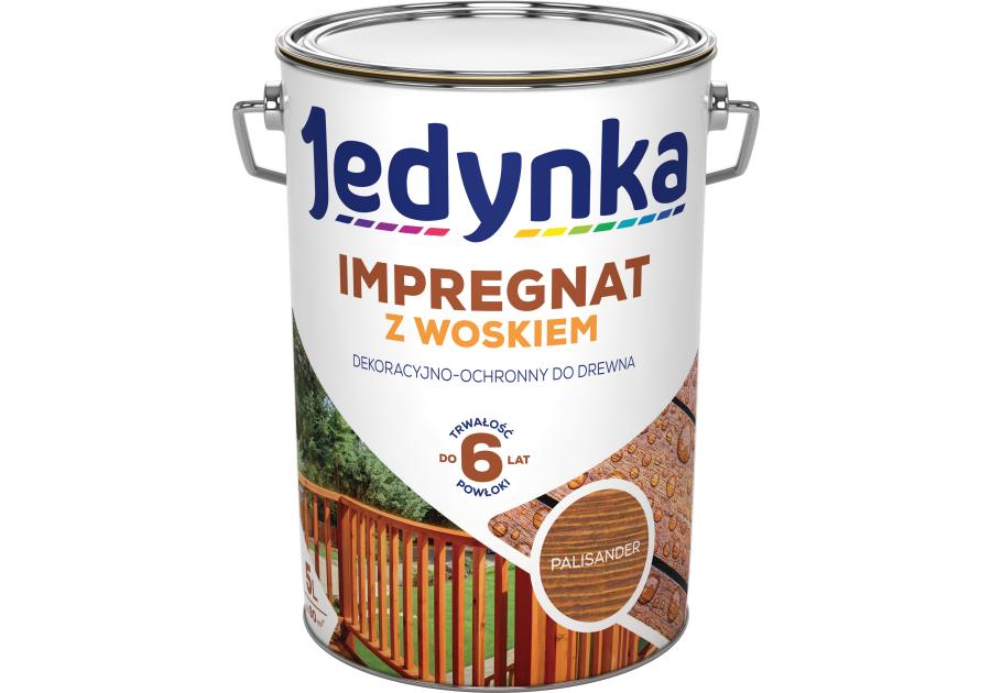 Zdjęcie: Impregnat do drewna z woskiem palisander 5 L JEDYNKA