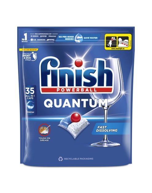 Zdjęcie: Kapsułki do zmywarki Quantum All-in-1 lemon 35 szt. FINISH