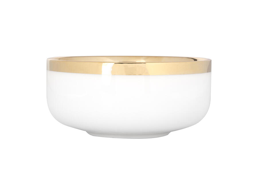 Zdjęcie: Miska Aurora Gold 14 cm - 500 ml kremowa ALTOMDESIGN
