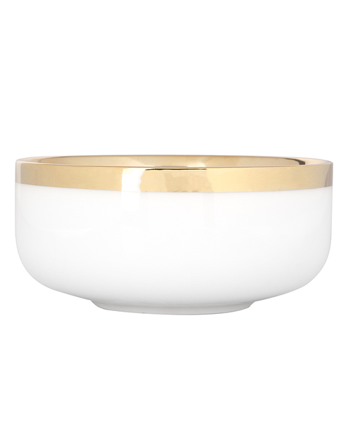 Zdjęcie: Miska Aurora Gold 14 cm - 500 ml kremowa ALTOMDESIGN