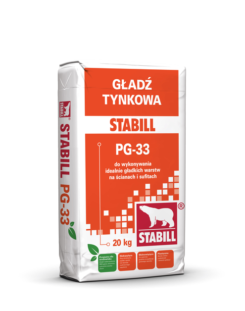 Zdjęcie: Gładź tynkowa 20 kg PG-33 STABILL