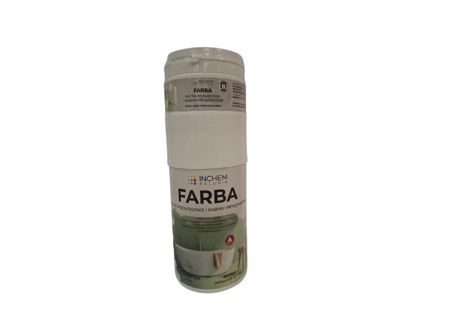 Zdjęcie: Farba Płytki podłogowe kabiny prysznicowe, delikatny beż, zestaw 800 ml INCHEM POLONIA
