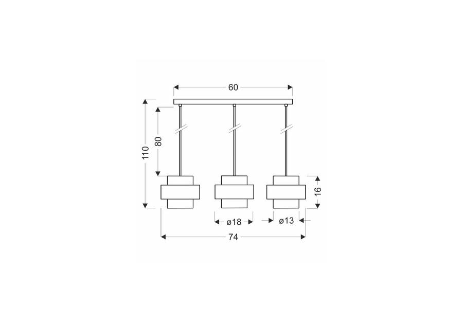 Zdjęcie: Lampa sufitowa Spiega 3-punktowa CANDELLUX