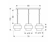 Zdjęcie: Lampa sufitowa Spiega 3-punktowa CANDELLUX
